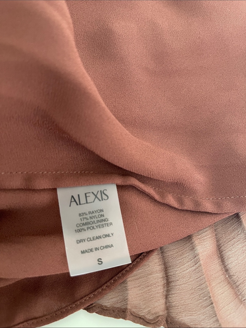ALEXIS Sunniva Strapless Pleated Drop Waist Brown Maxi Dress Size Small - Picture 10 of 10